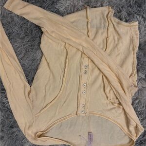 Women's light orange Long Sleeve Top